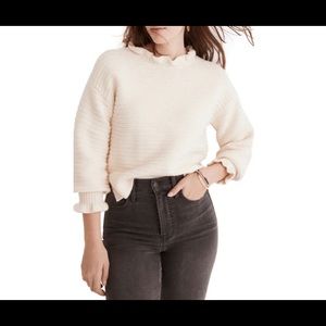 Madewell Ruffle Neck Sweater